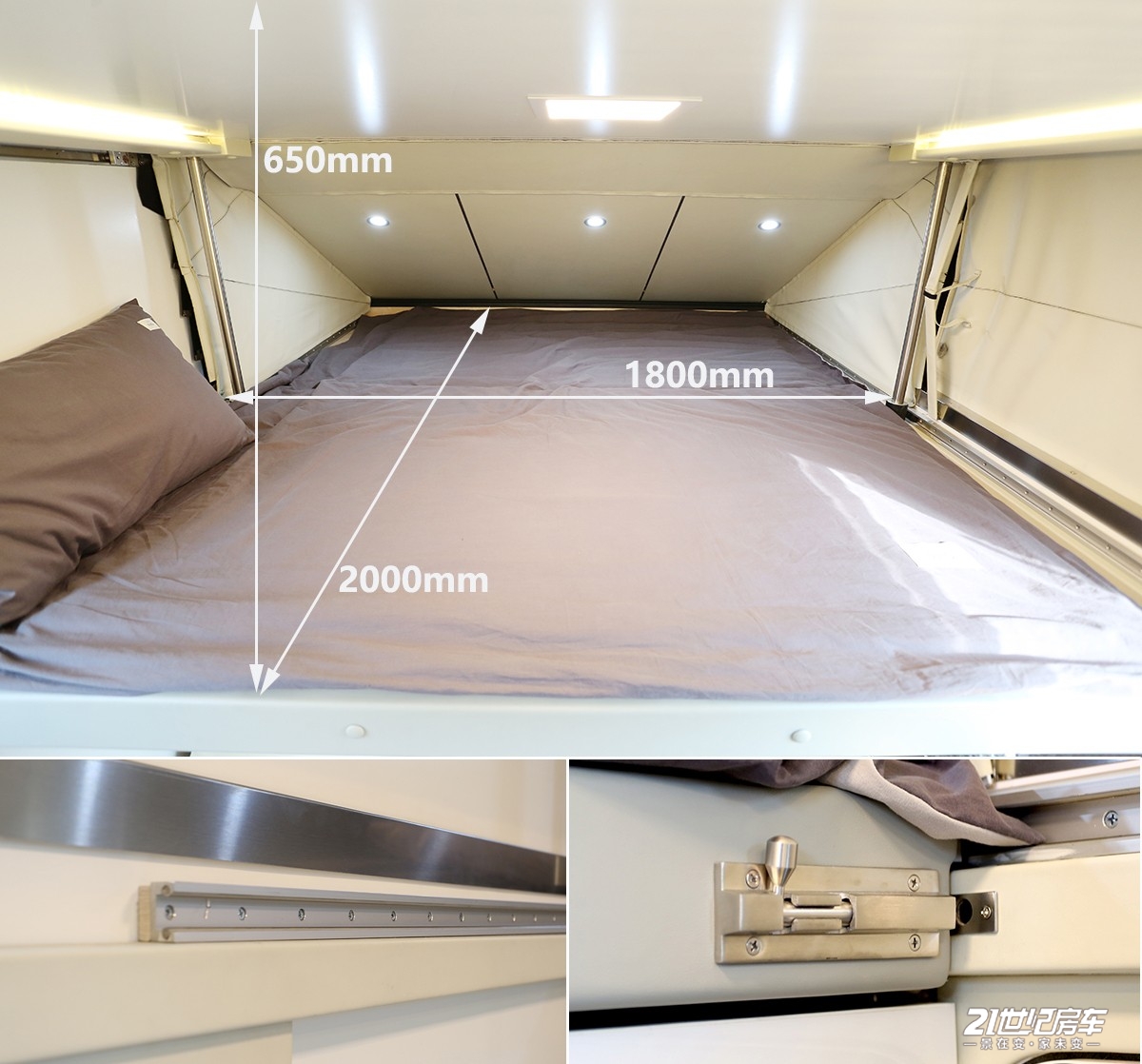 实拍国产途酷房车独家机械硬升顶技术能进地库带20t四驱