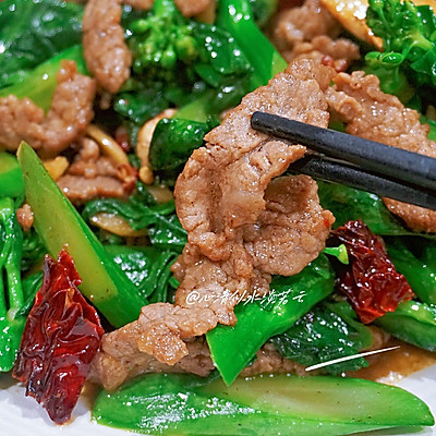 芥蓝炒牛肉