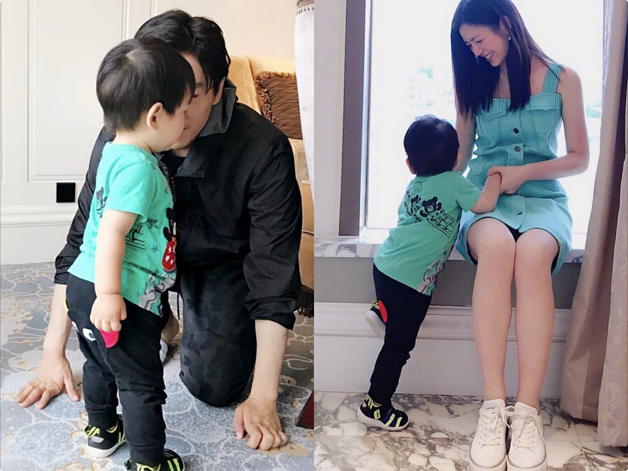 陈妍希发布新歌mv儿子正脸首次曝光小星星眉清目秀像爸爸陈晓