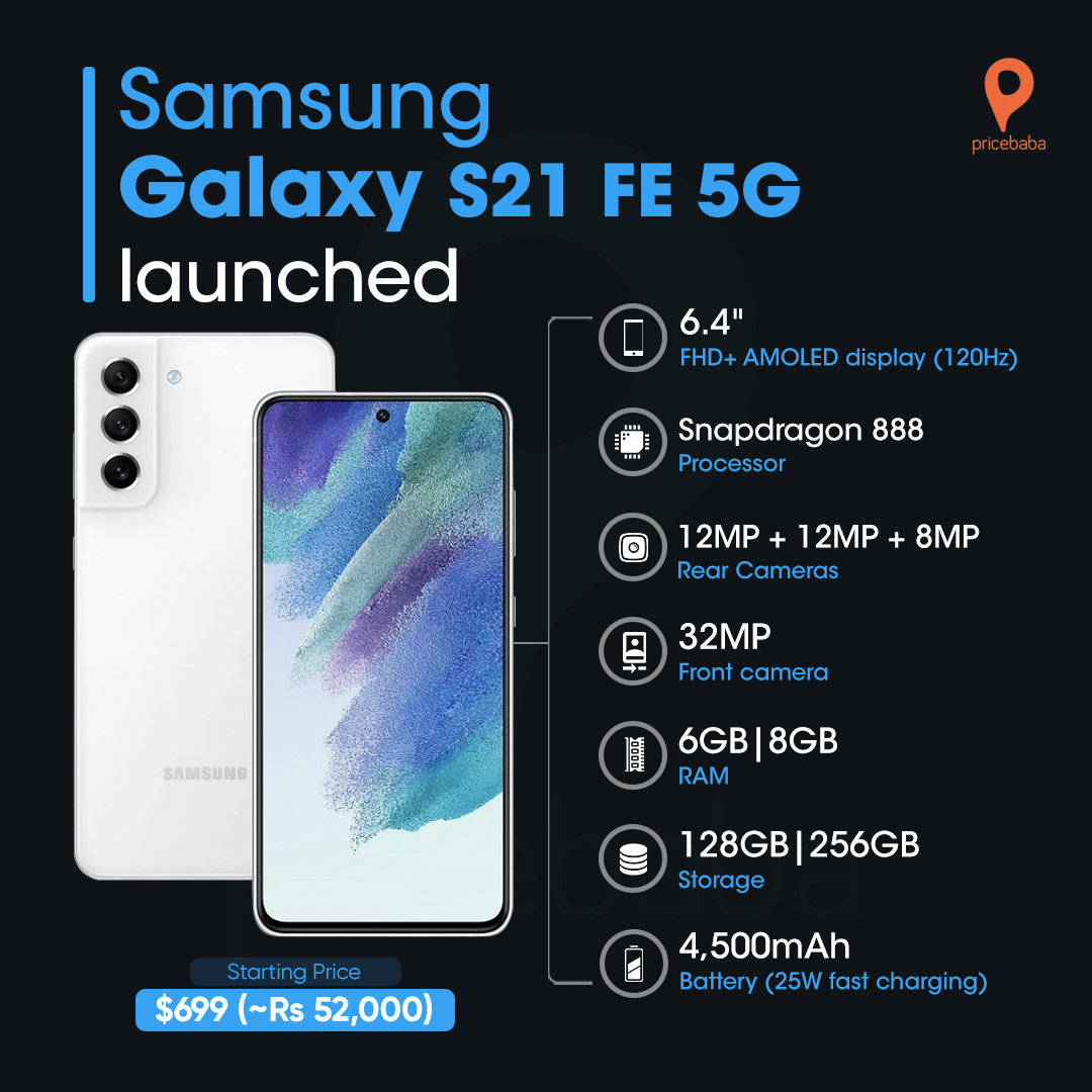 三星s21fe海外开启预定搭载骁龙888处理器