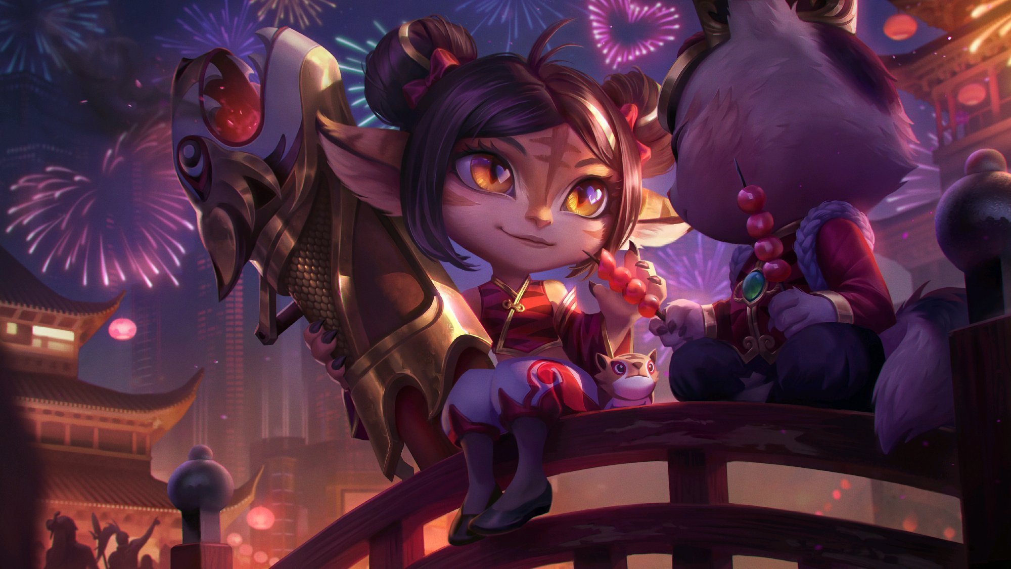 2022年lol虎年限定皮肤来喽瑟提忙着去舞狮小炮和提莫组cp