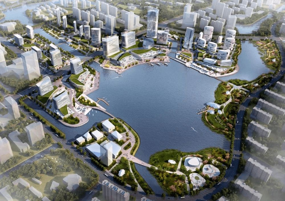 东部新城明湖南区工程效果图