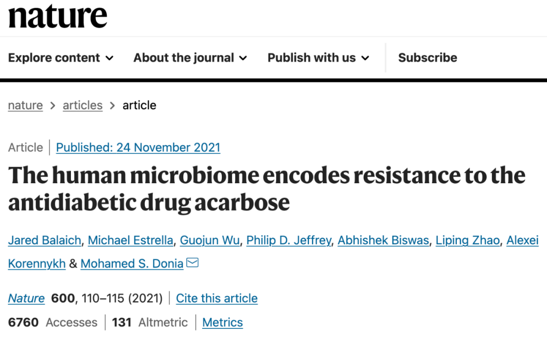 《自然》：肠菌“钝化”降糖药！科学家首次发现，口腔和肠道中特定微生物为了生存，能表达让阿卡波糖失活的酶丨科学大发现休闲区蓝鸢梦想 - Www.slyday.coM