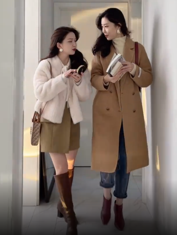 158妹妹和170姐姐pk俩人连换5套造型比美你觉得谁更胜一筹