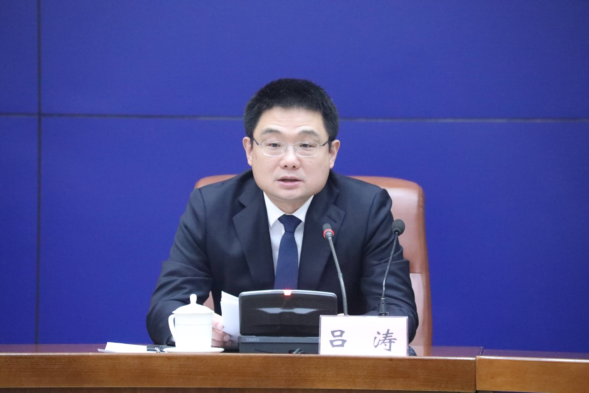 发布会上,济南市政府副市长,市自然资源和规划局党组书记,局长吕涛