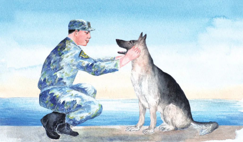 小说的主角是特种兵钟金泽和军犬金钢.