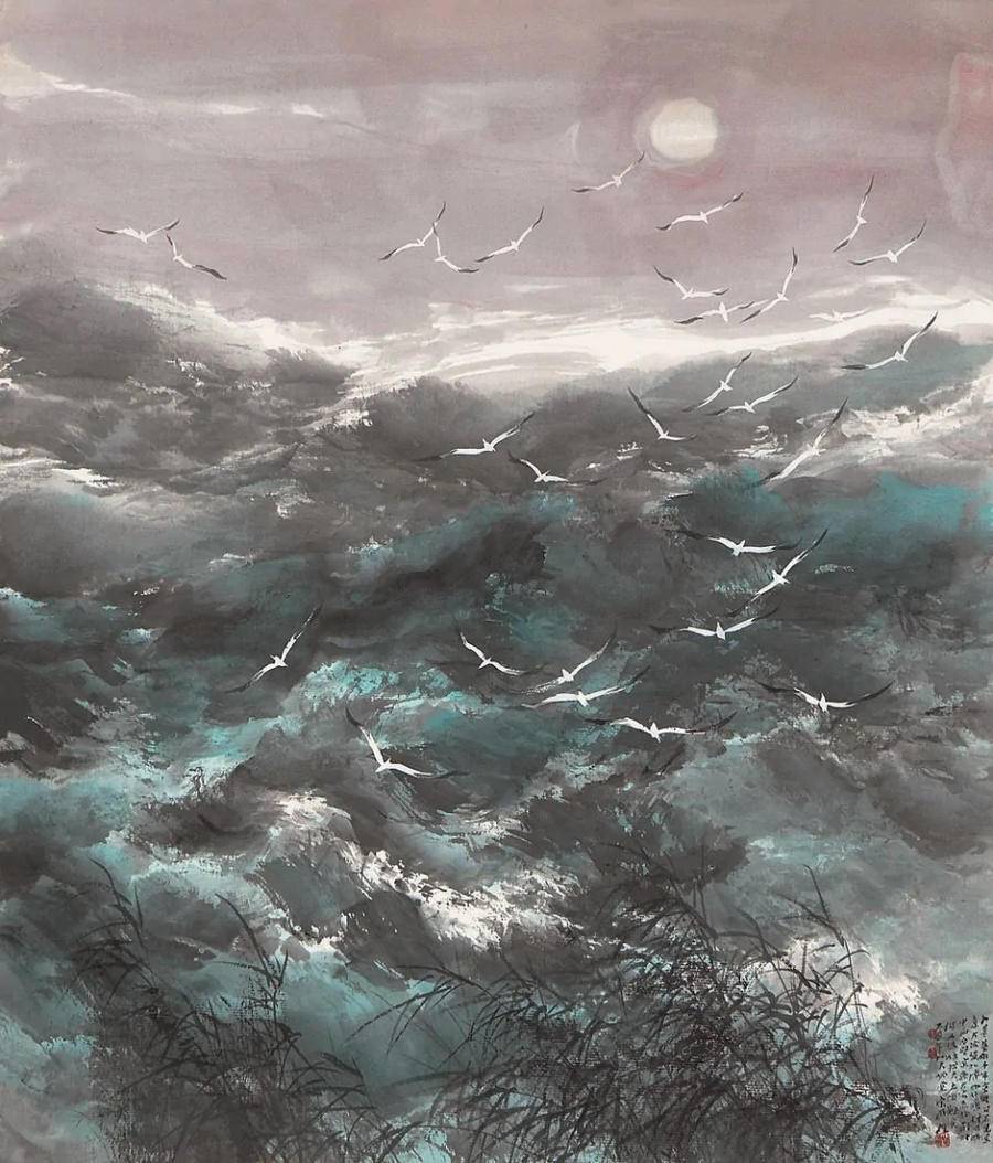 鉴赏宋雨桂山水作品欣赏