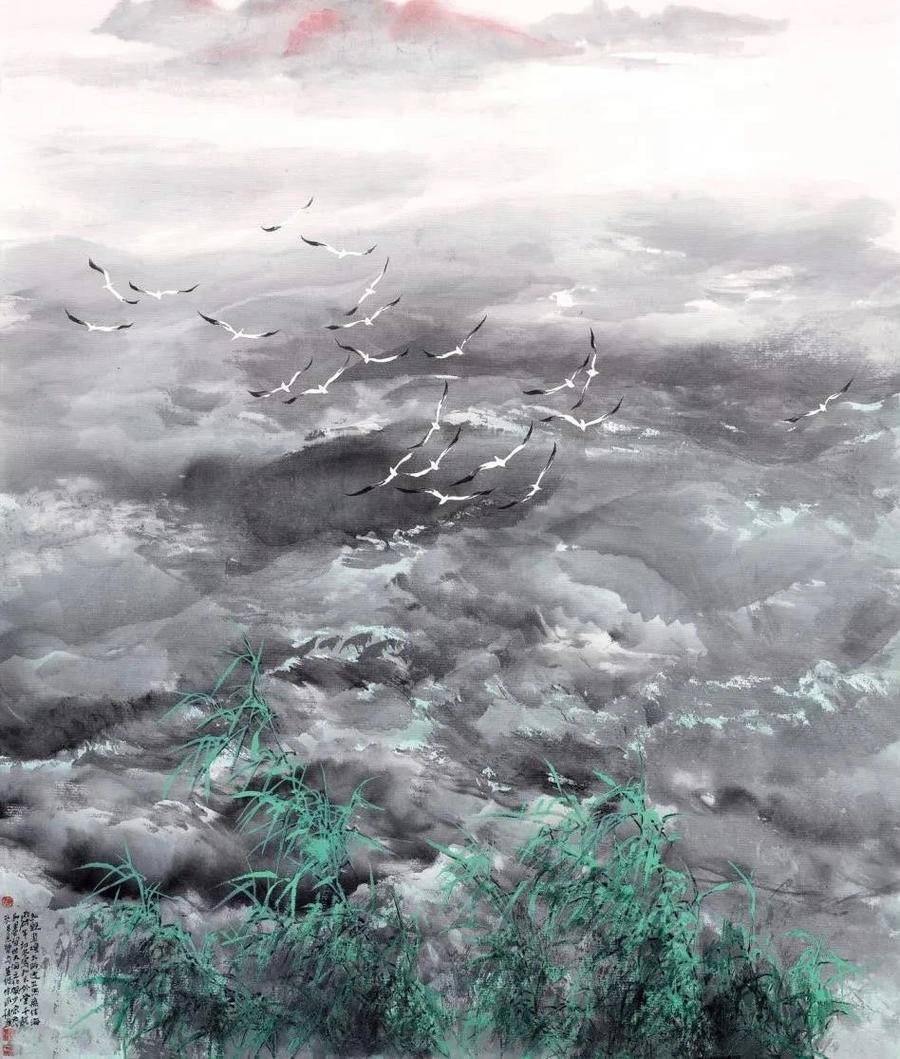 鉴赏宋雨桂山水作品欣赏