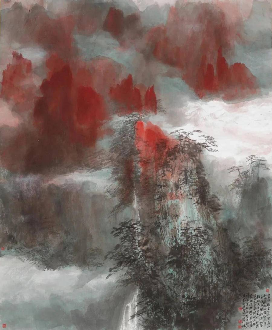 鉴赏宋雨桂山水作品欣赏