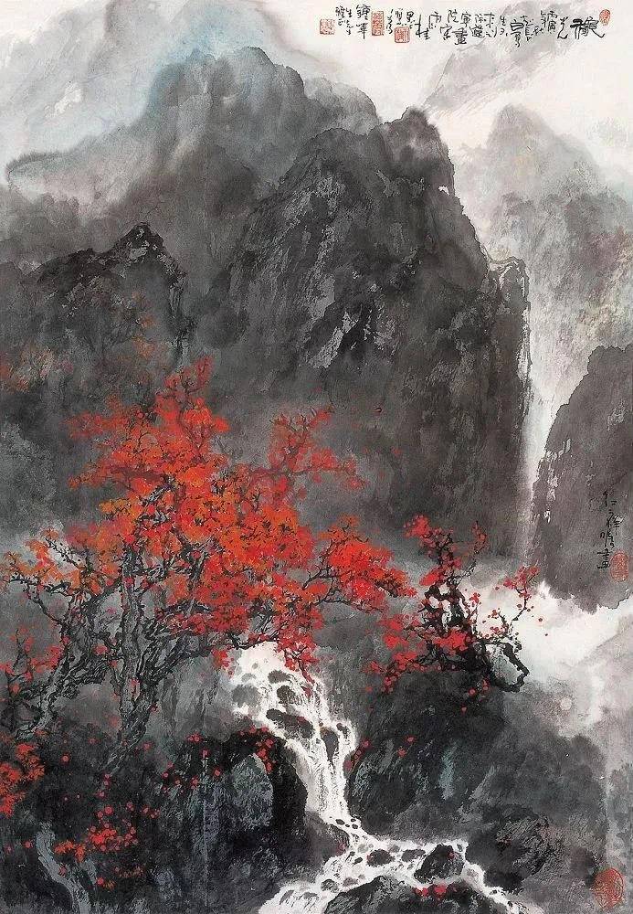 鉴赏宋雨桂山水作品欣赏