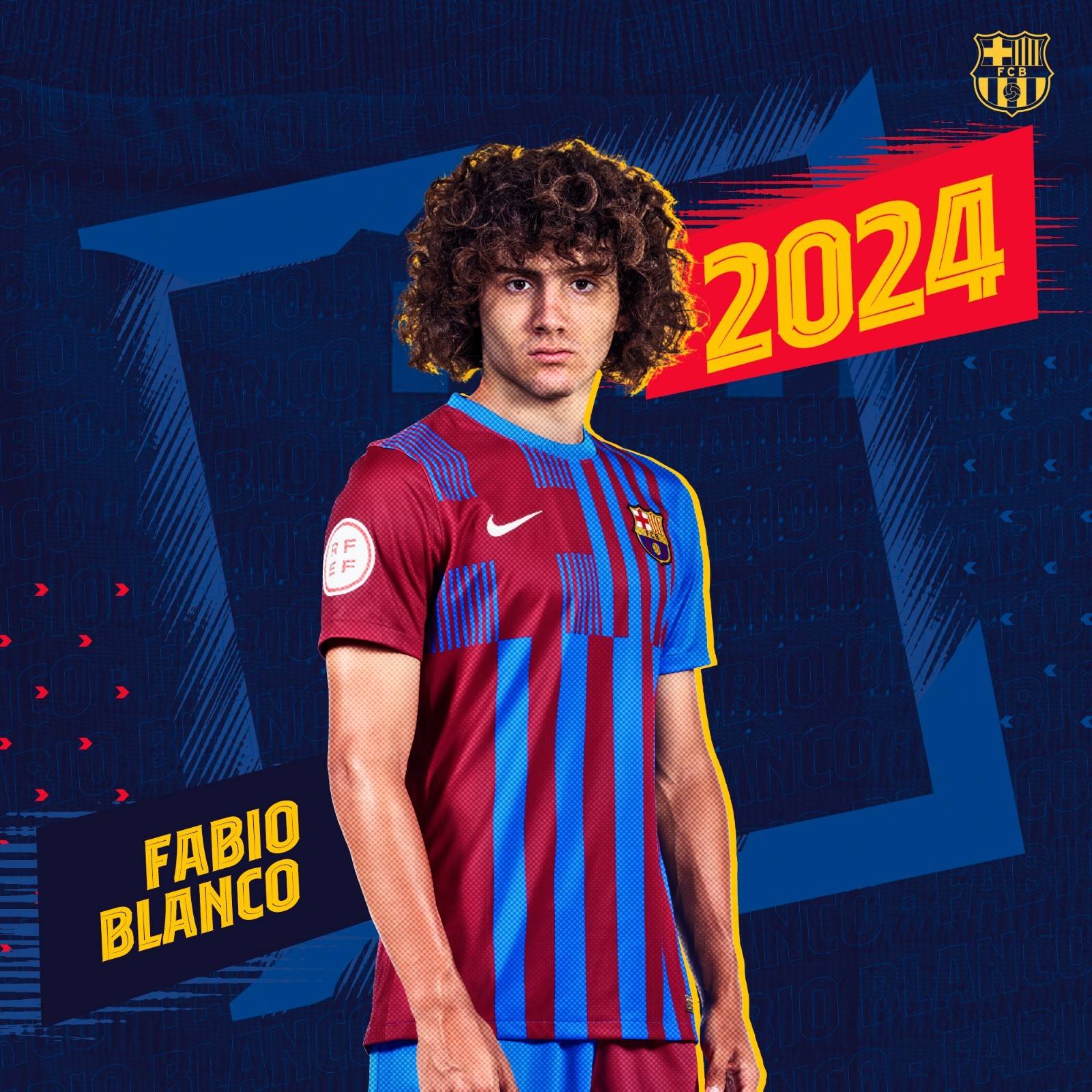 官方巴萨签下17岁小将法比奥布兰科签约至2024年