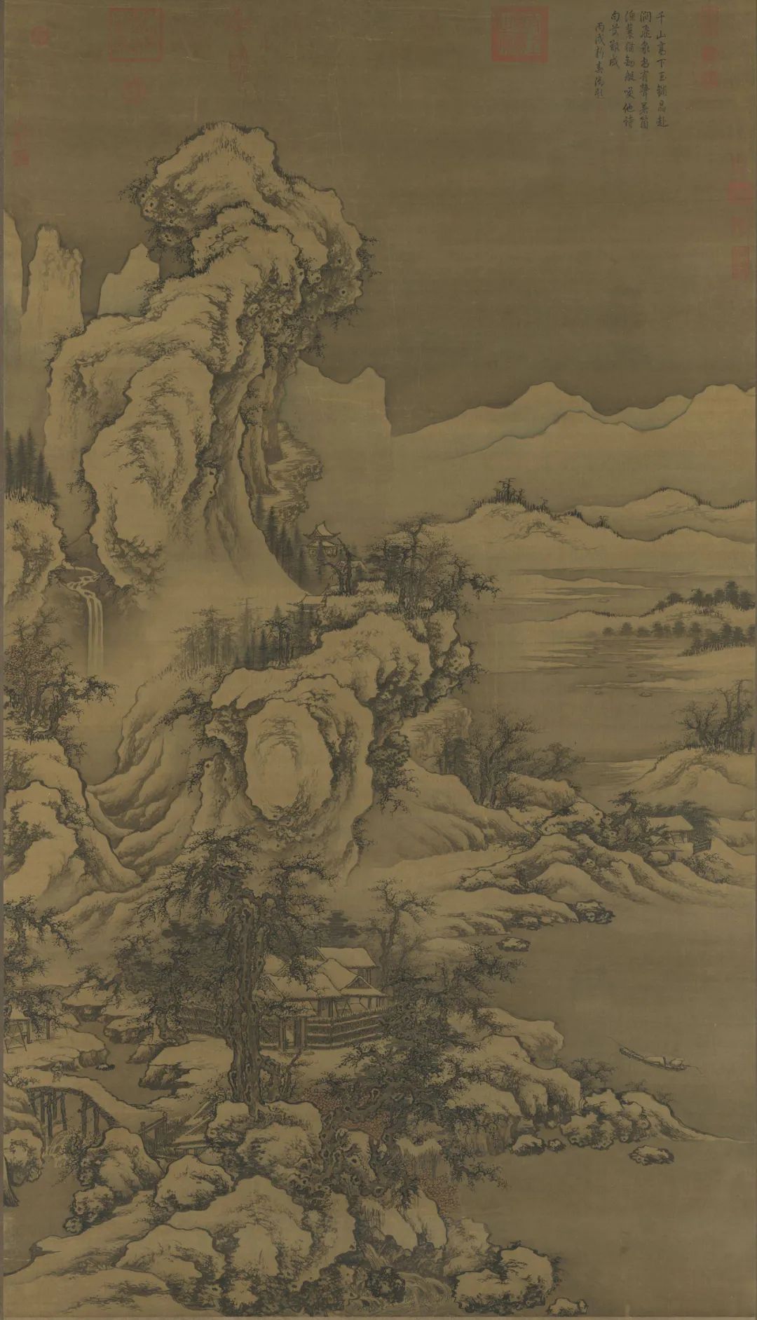 《关山积雪图》局部   北宋 · 燕肃《关山积雪图》局部   北宋