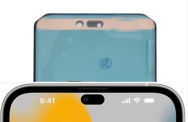 iPhone 14屏幕面板真机曝光：刘海确实没了休闲区蓝鸢梦想 - Www.slyday.coM