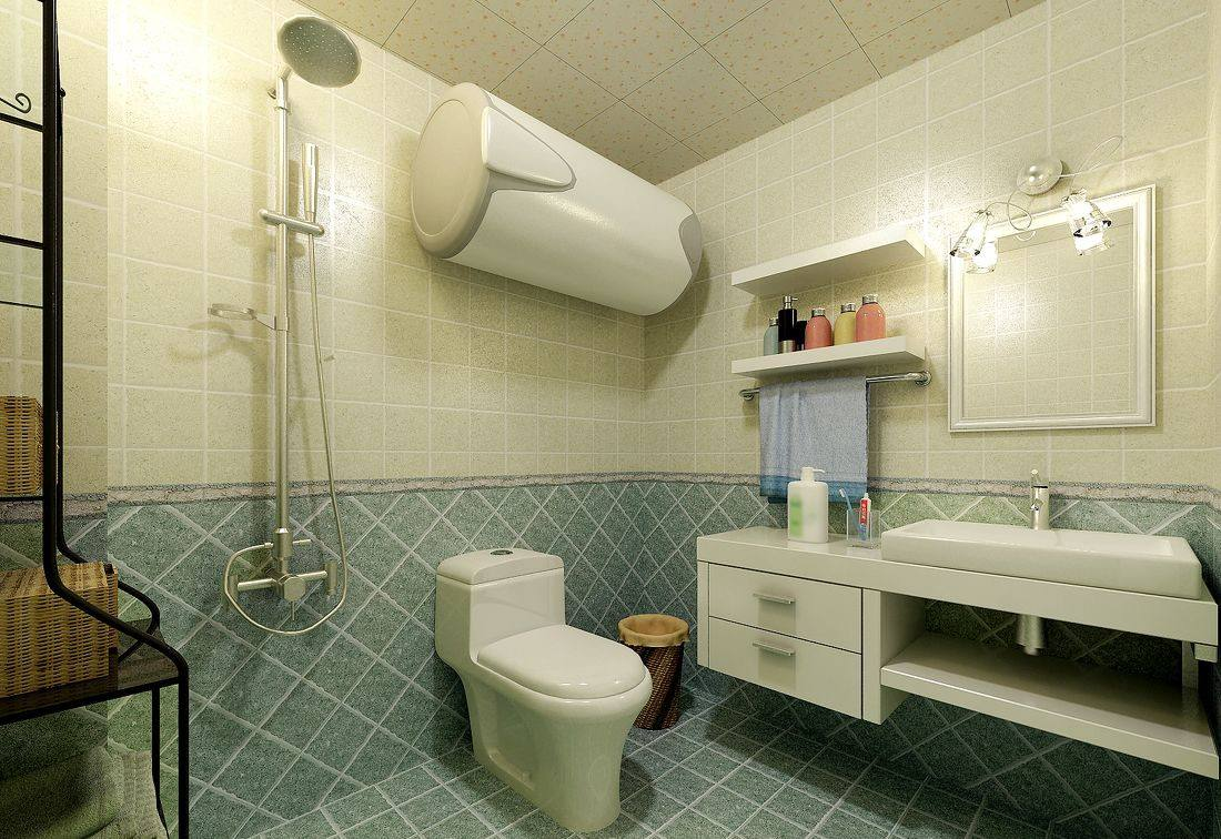 卫生间装热水器效果图图片