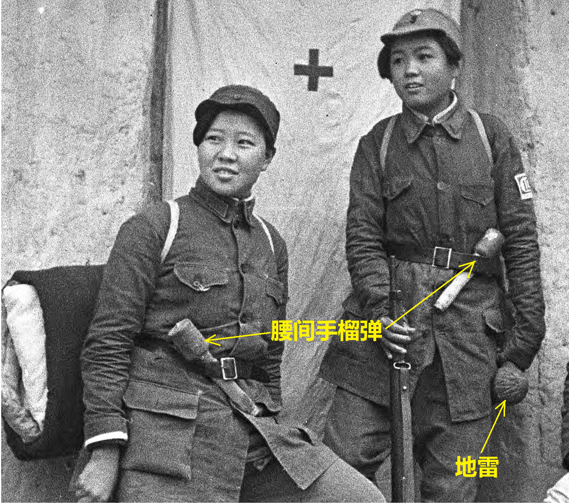 八路军三位女兵的真实照片没有电视上的好看却是真正的女英雄