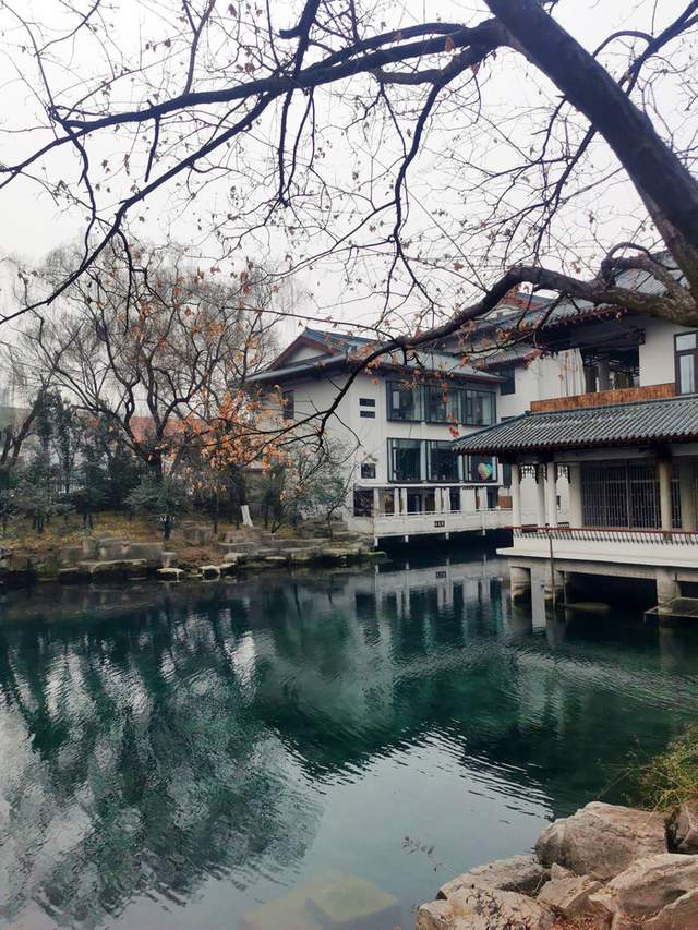 池广水深清莹碧透赏济南白龙湾泉