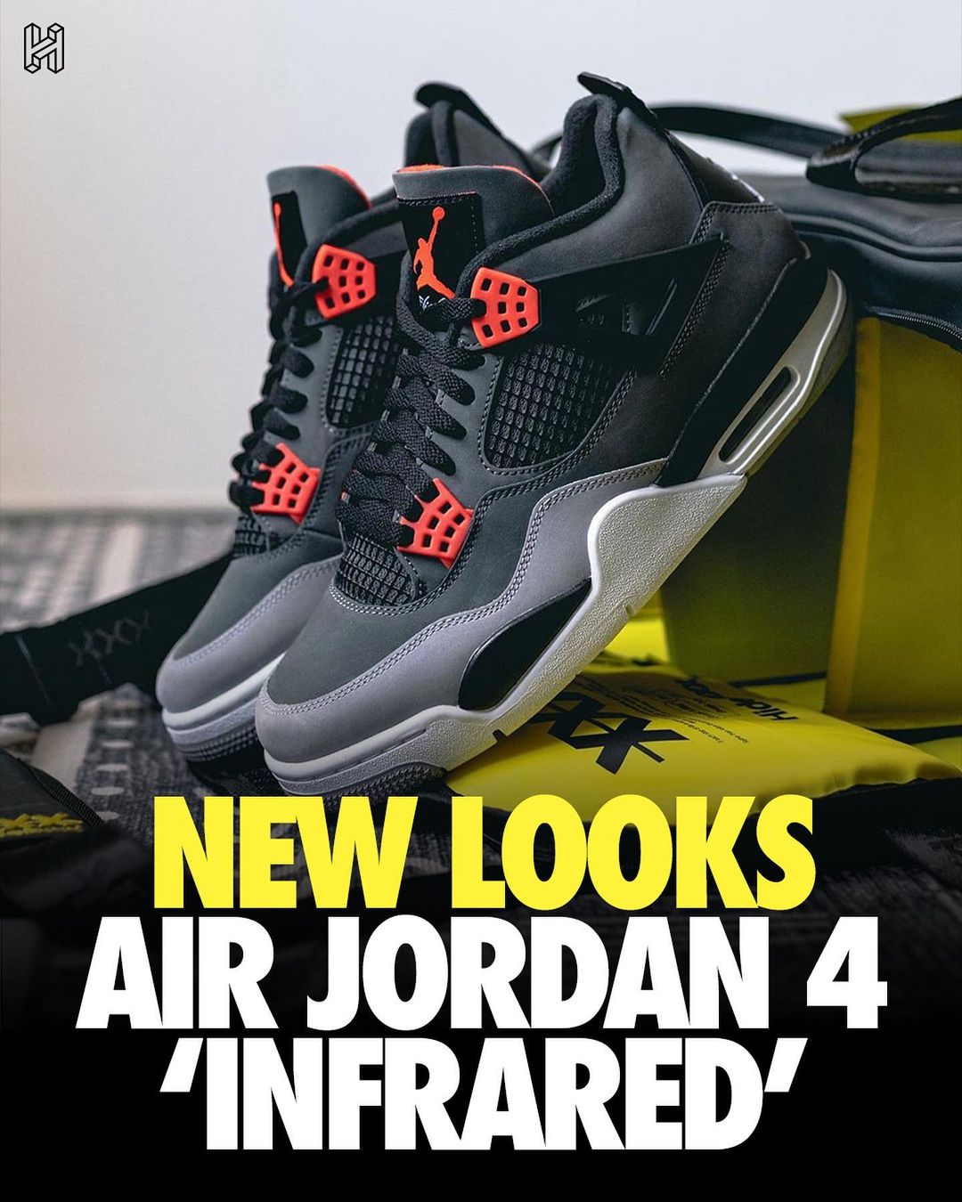 「红外线」aj4 最新实物曝光!发售临近!|air jordan|aj4_新浪新闻