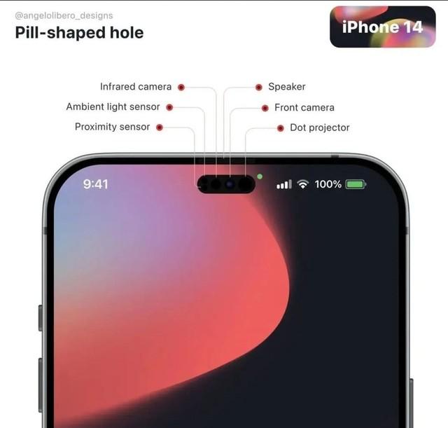 刘海变胶囊！iPhone 14外形概念图爆料休闲区蓝鸢梦想 - Www.slyday.coM