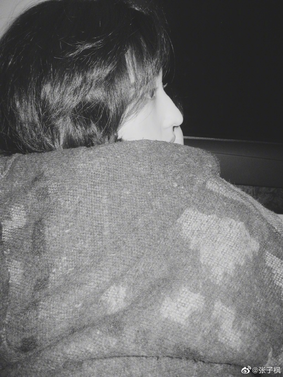 张子枫分享自拍美照02侧颜精致随性俏皮