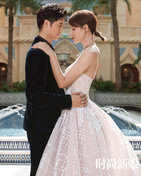 田亮叶一茜结婚14年拍婚纱大片夫妻深情相拥甜如初恋