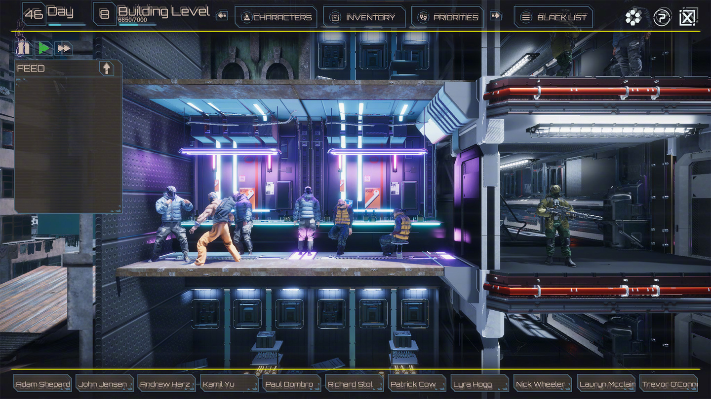 高配版辐射避难所赛博朋克风模拟建设游戏dystopians上线steam