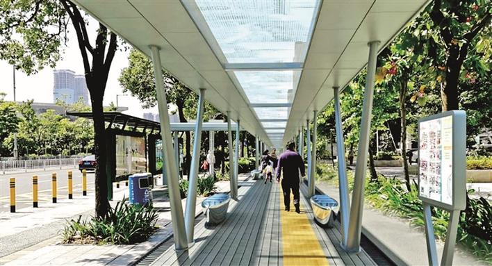 地铁周边风雨连廊不得违规停放非机动车