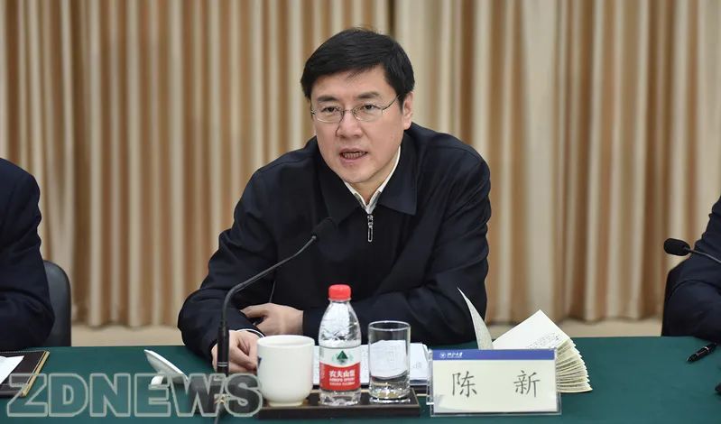 陈新 资料图2012年5月,陈新任衢州市委书记.