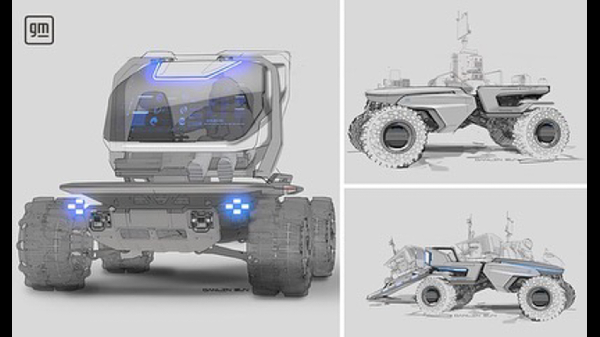 重返太空探索时代通用汽车公布全新月球车效果图