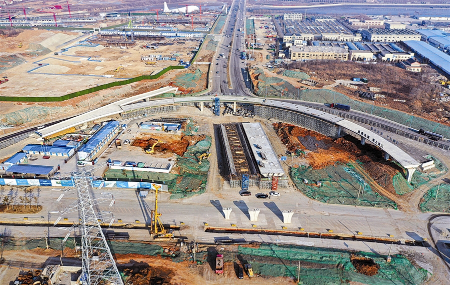 光明路延伸工程严寒中"开足马力"|隧道_新浪新闻