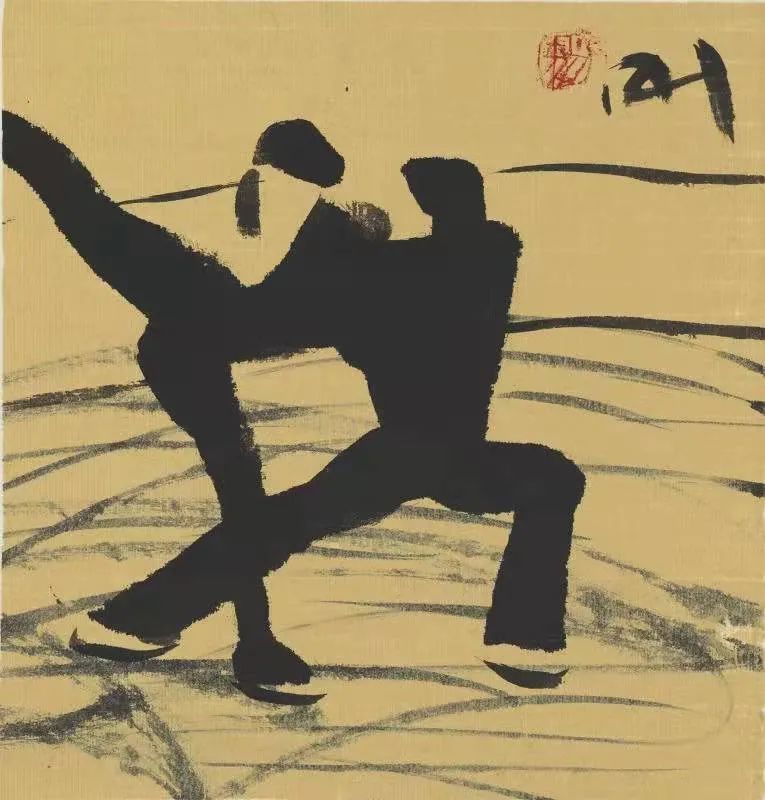 冰舞-3 杨刚 中国画&nbsp;37×41cm 2011年 中国美术馆藏