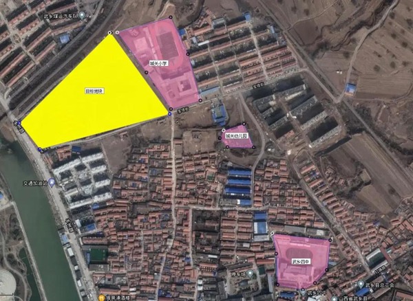 图为:武乡城关地块武乡城关地块位于武乡县城关路北侧,丰州中路东侧