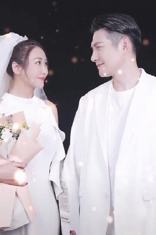 杜若溪严屹宽拍婚纱照腹部圆润似怀孕自曝长胖为减肥不吃午餐