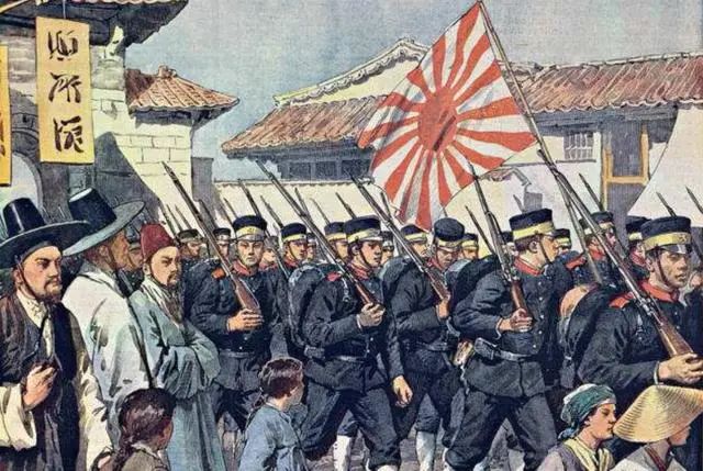 驻朝日军日韩合并后,朝鲜半岛成为日本殖民地,韩国历史上使用的叮海