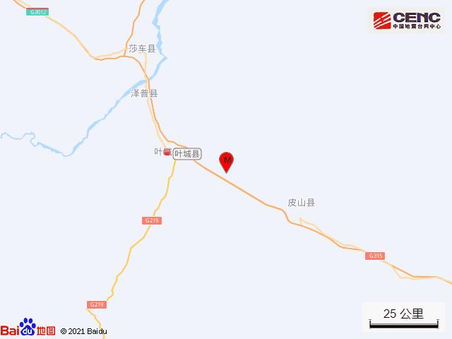 新疆喀什地区叶城县发生32级地震