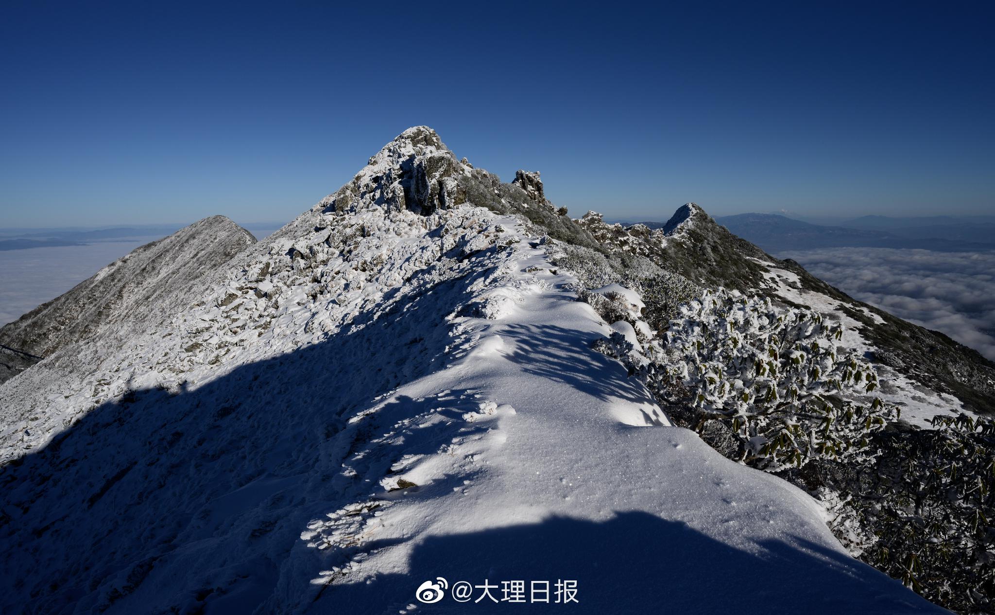 2022年初大理苍山瑞雪