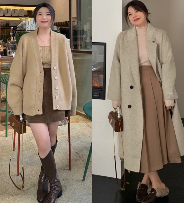 时尚与否与身材无关,这位135斤胖博主,冬季依然穿出气质和自信