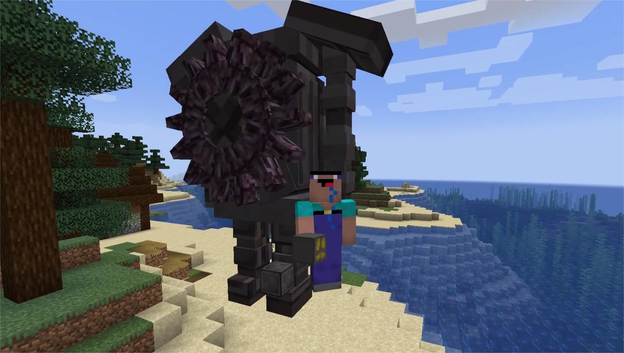 魔哒我的世界下界合金铁傀儡,样子很酷就是头去哪里了?