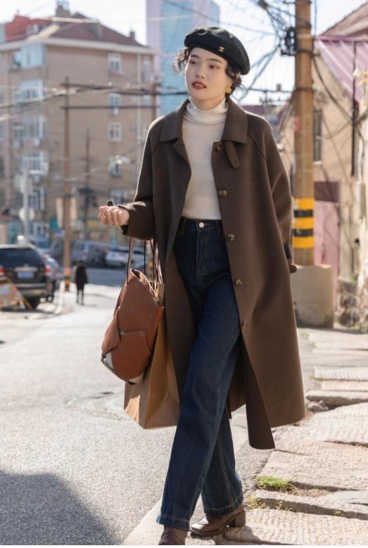 大衣配半身裙太单调,建议腿粗的你穿这些裤子,又酷又美|大衣|裤子|半