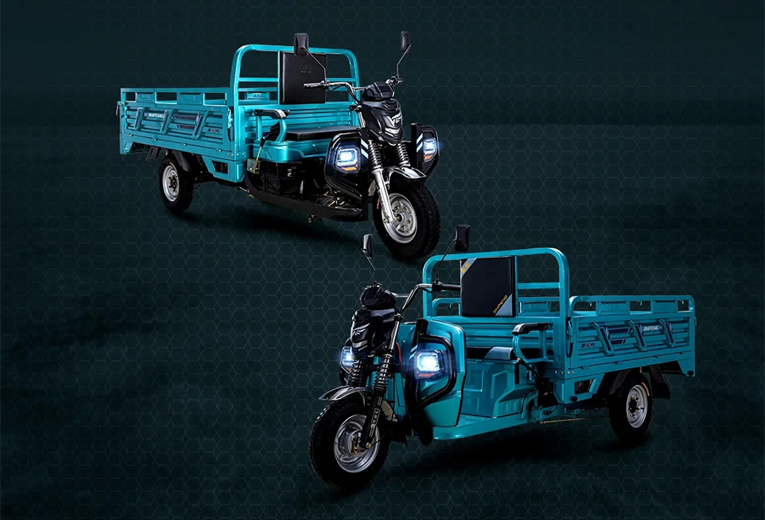 金彭推出金刚电动三轮车一体高强度车身载重爬坡有劲