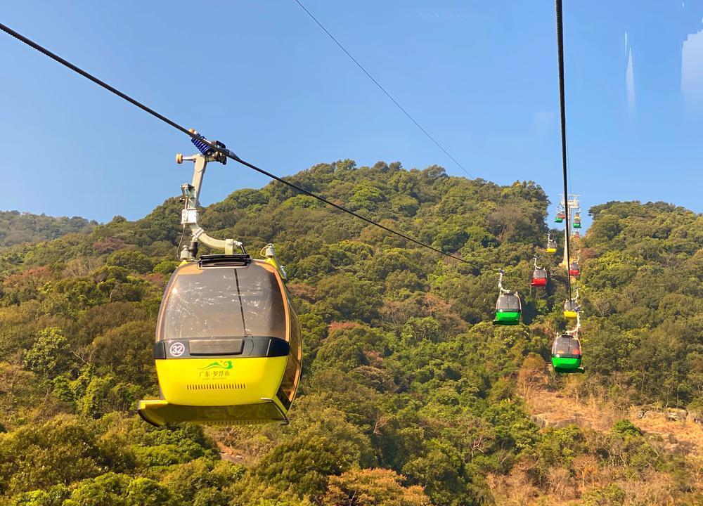 全球最先进设备惠州罗浮山新索道正式运营