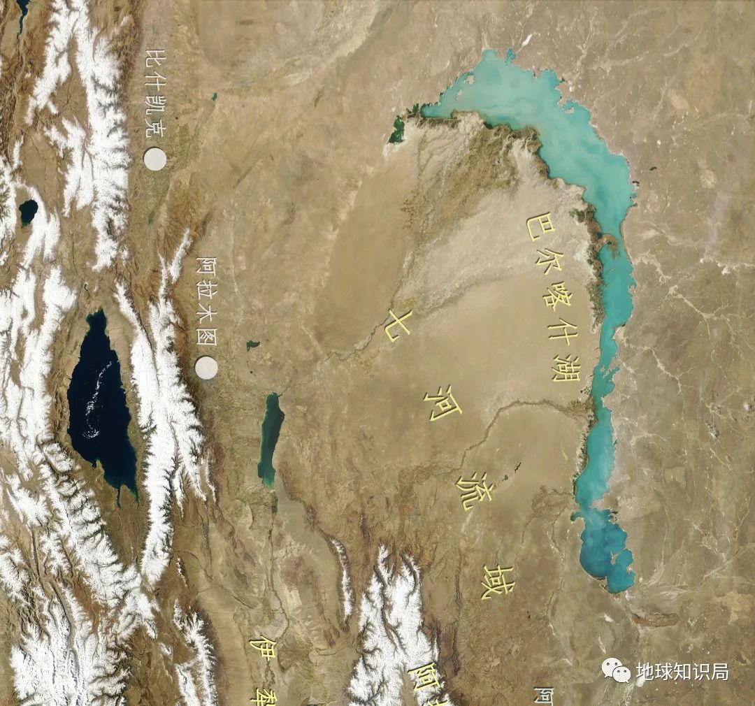 喀什湖更为有名大玉兹,又称"乌拉玉兹",由乌孙,杜拉特,康里,扎拉亦尔