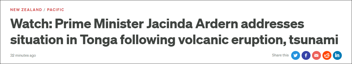 新西兰国家广播电台（RNZ）报道截图