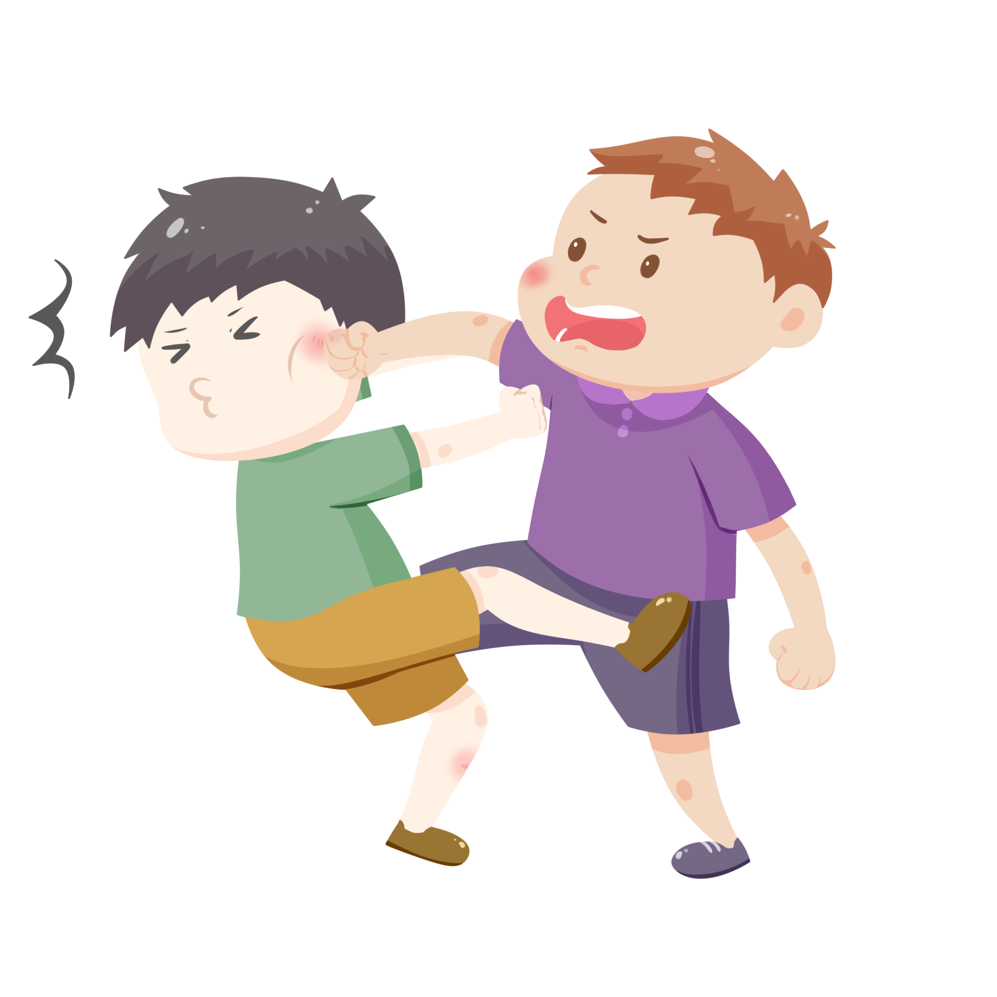 但往往,家长一看到孩子间打架,要么就急着去拉架,要么就指责孩子不