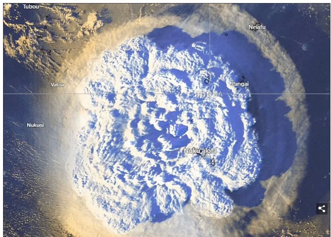 汤加火山爆发，间接影响粮食产量，粮食危机会出现吗？休闲区蓝鸢梦想 - Www.slyday.coM