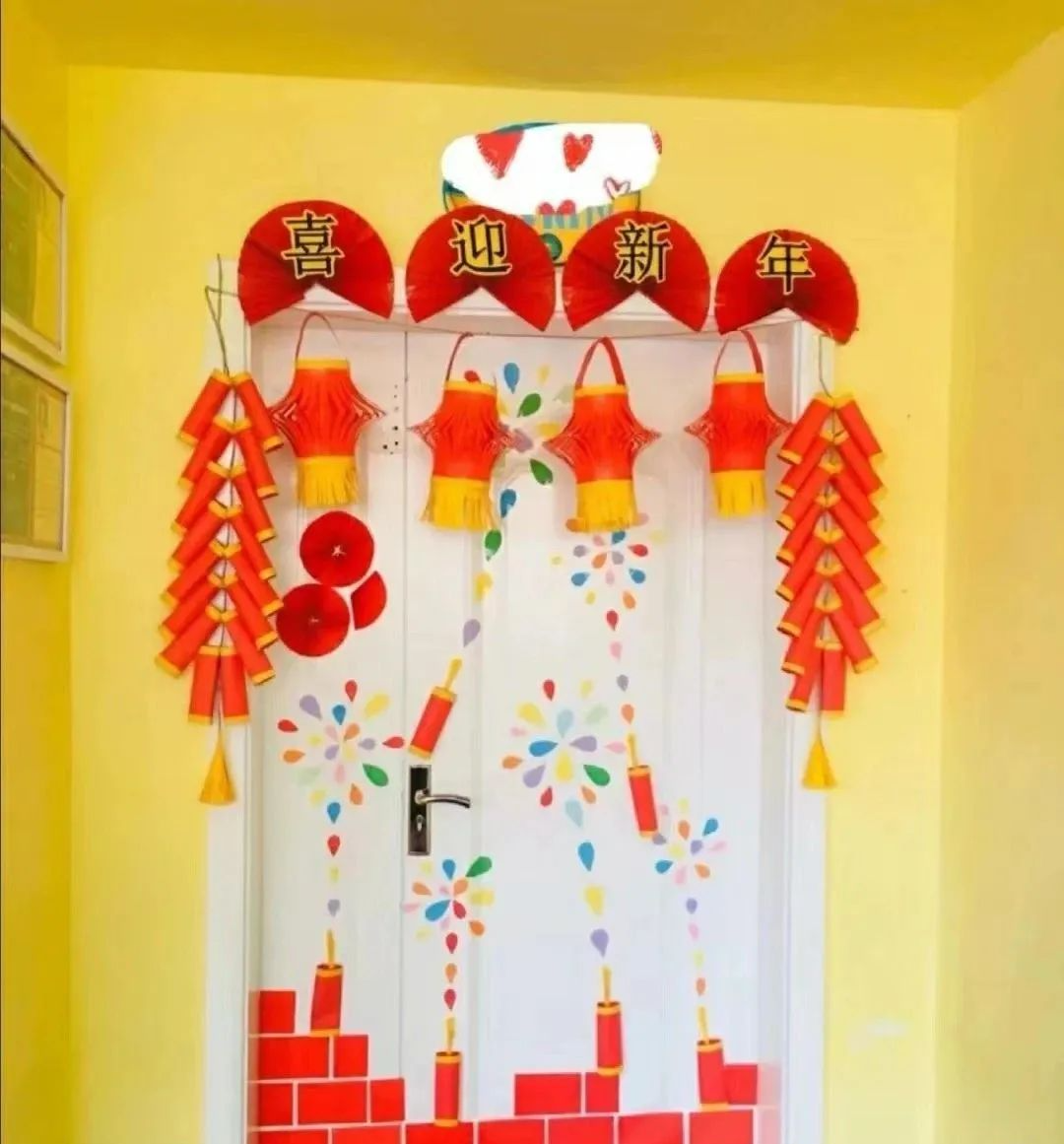 园长幼师通服务平台小编整理了春节新年班级教室门口环创,让我们从家