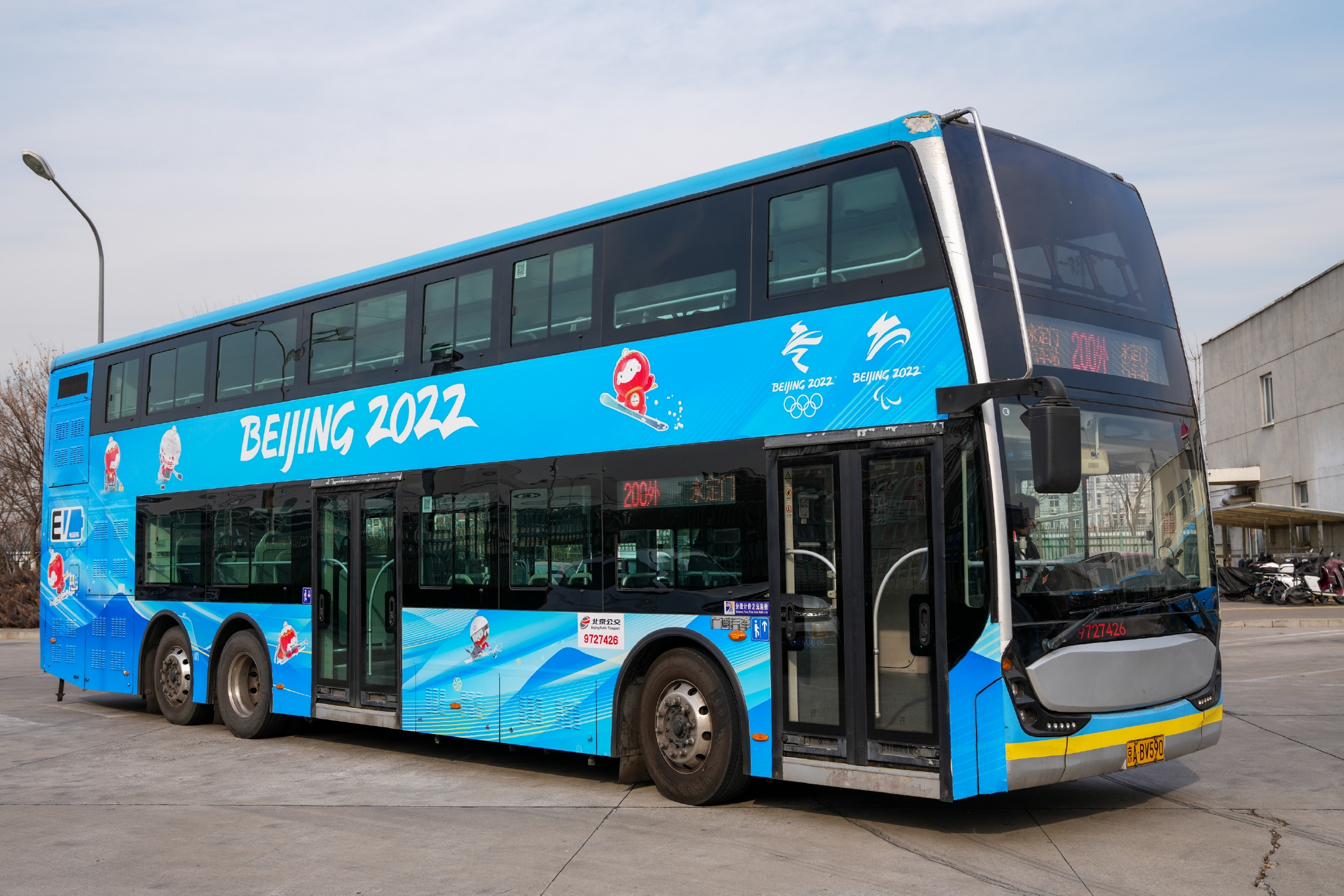 北京双层公交车图片
