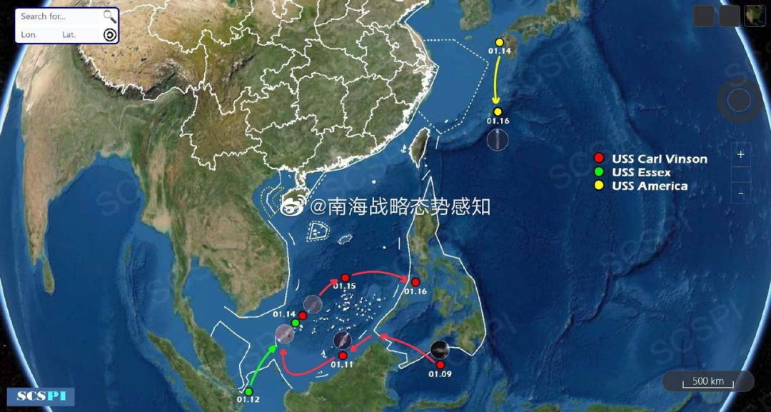 在中国周边，正聚集美军5个“航母群”？