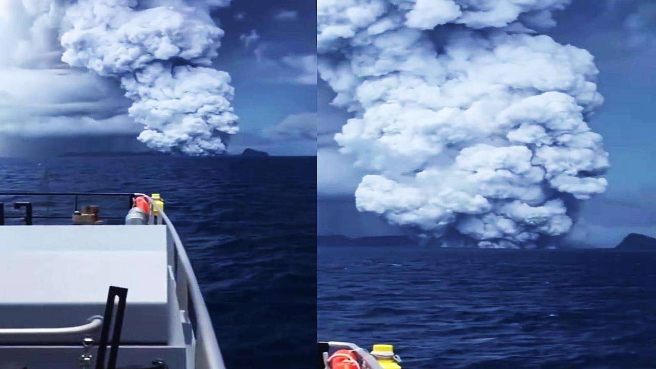 汤加火山4天爆发3次，火山灰正在扩散，2022年将成为无夏之年？休闲区蓝鸢梦想 - Www.slyday.coM