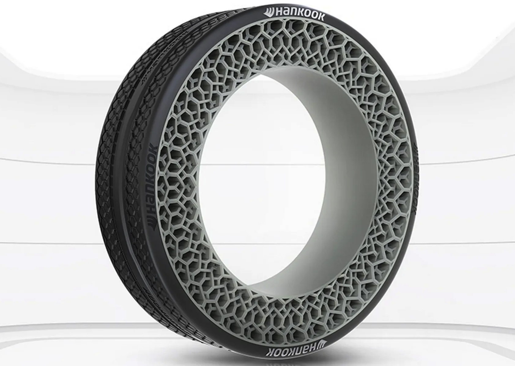 hankook开发无气轮胎其设计灵感来自生物体细胞结构