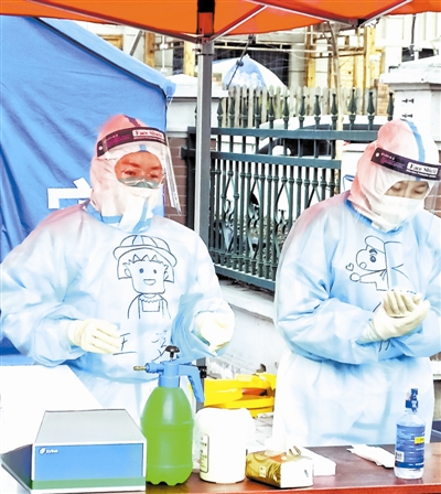 防疫风景线大白萌萌哒